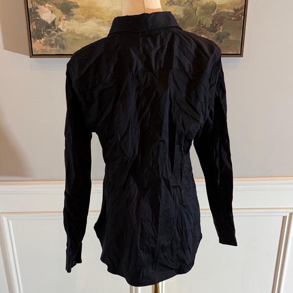 Banana Republic Black Cotton Button-Down Shirt - Picture 4 of 5